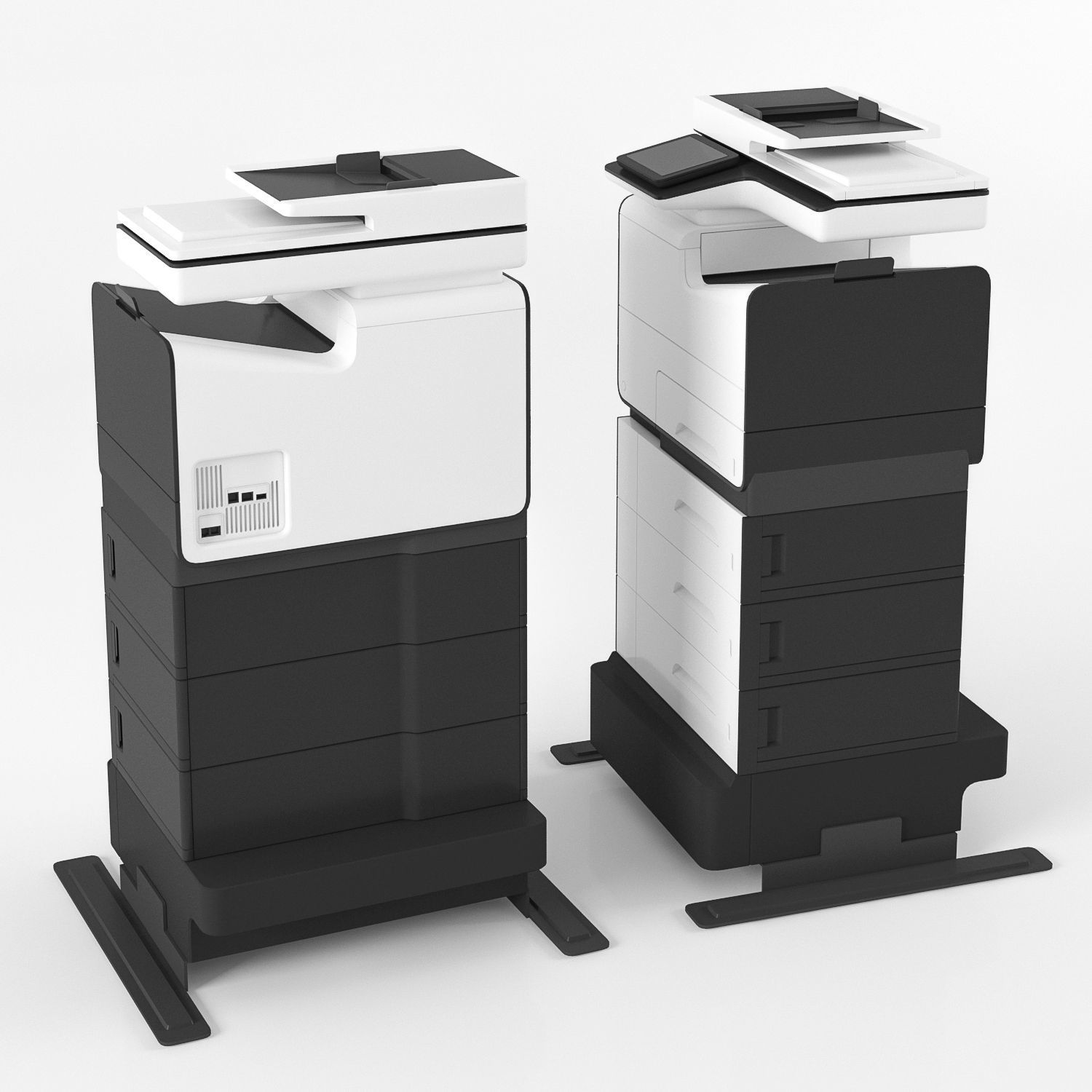 Office printer HP PageWide Enterprise 3D model | CGTrader