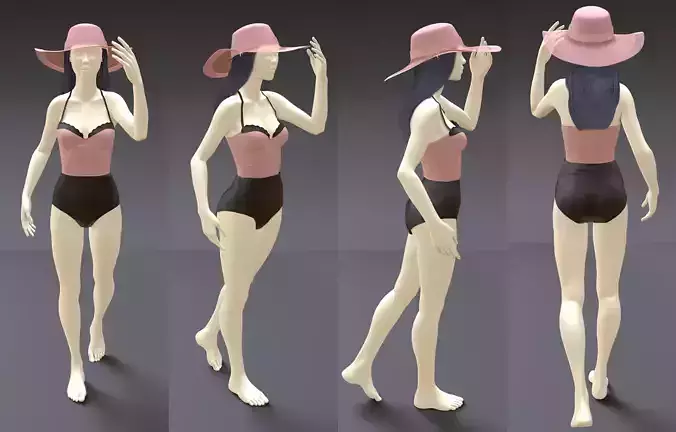 Woman outfit Swimmingsuit v1