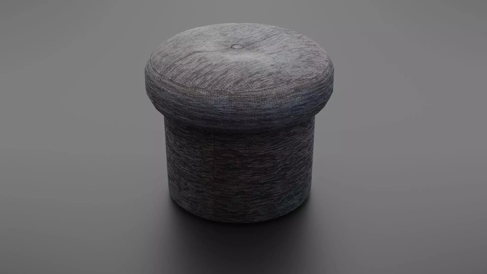 Chair - footstool Low-poly 3D model_0