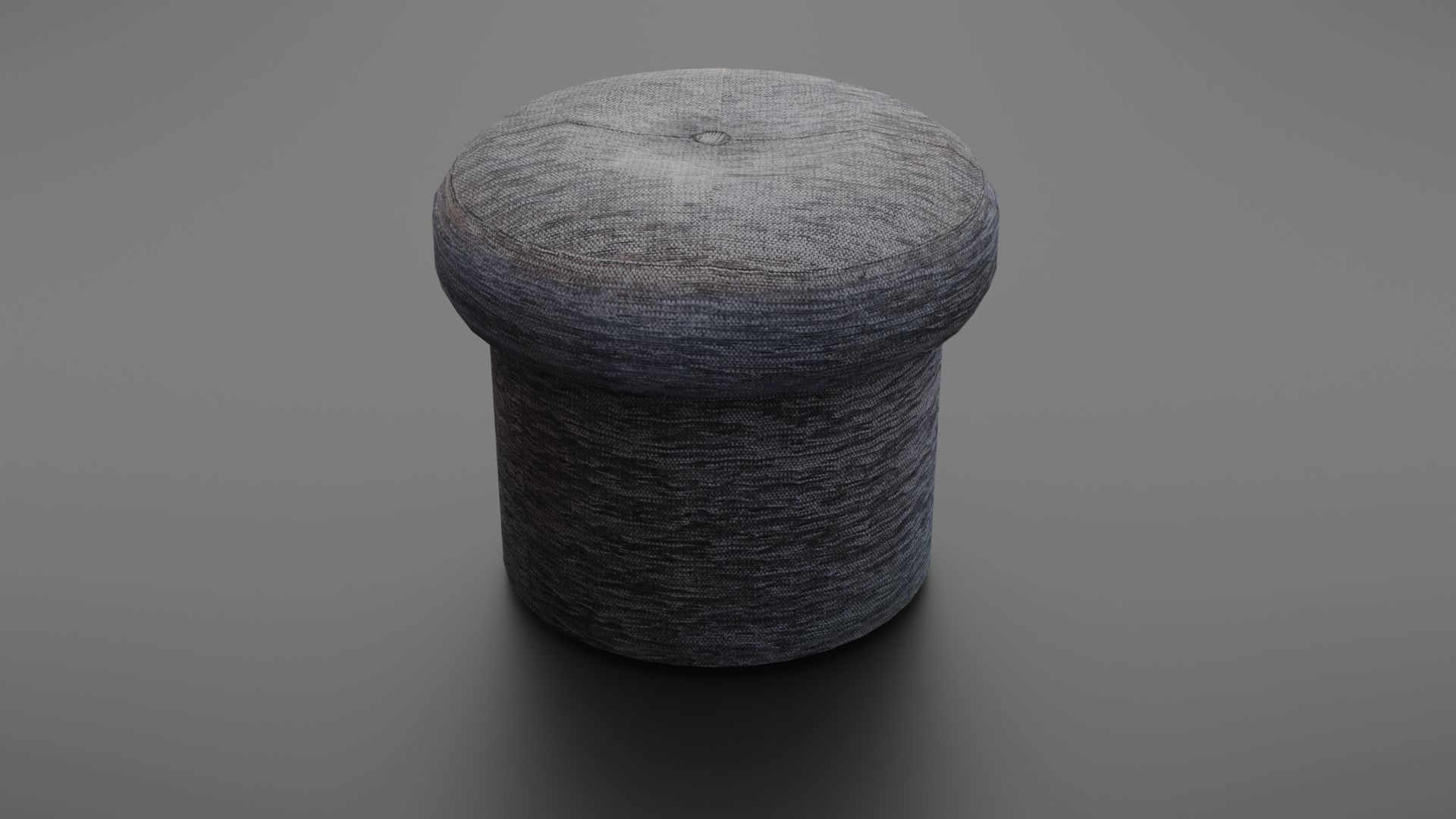 Chair - footstool Low-poly 3D model_10