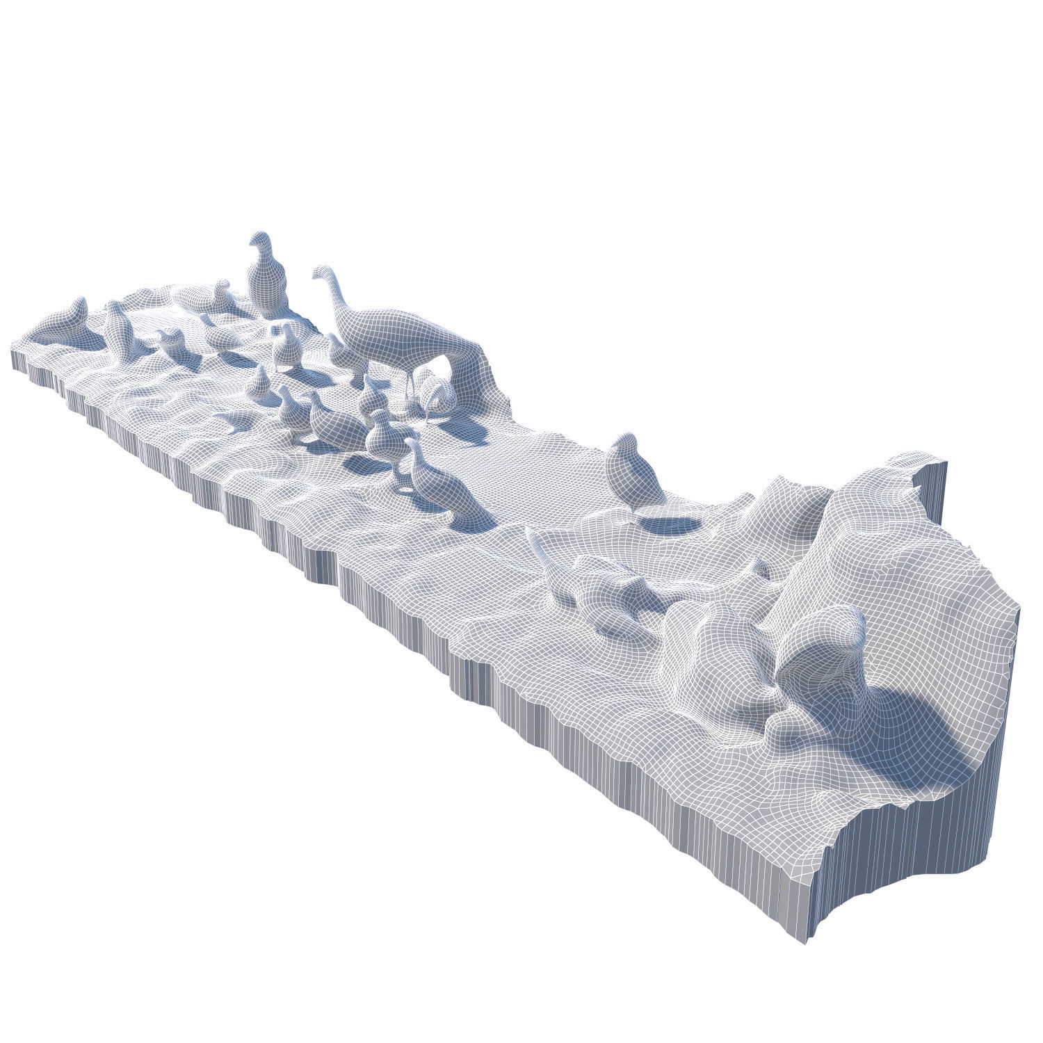 The exposition of birds 3D model_3