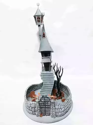 Jacks House - Halloween Town Project 3D print model Jacks House - Halloween Town Project 3D print model