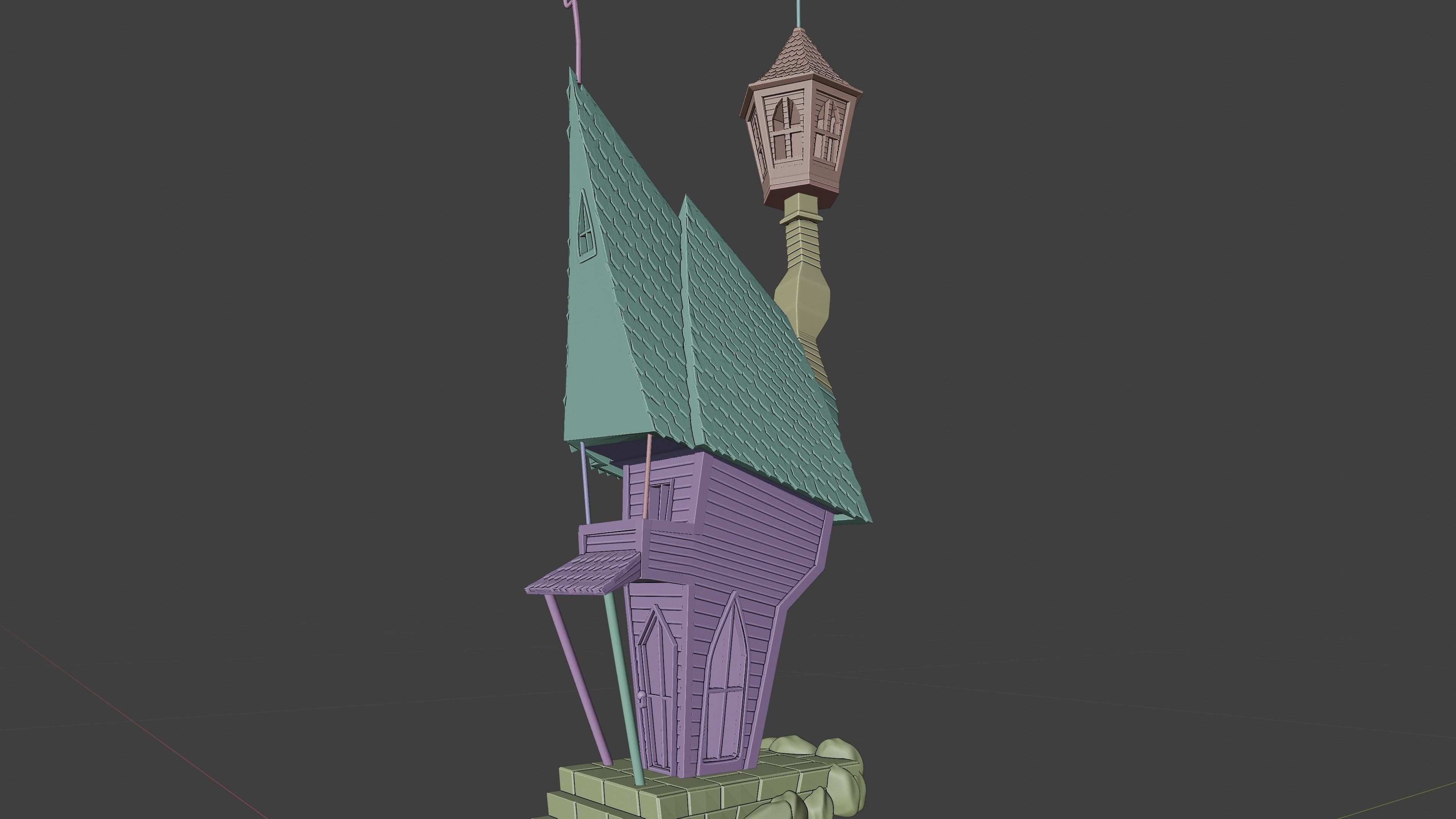 Jacks House - Halloween Town Project 3D print model_10