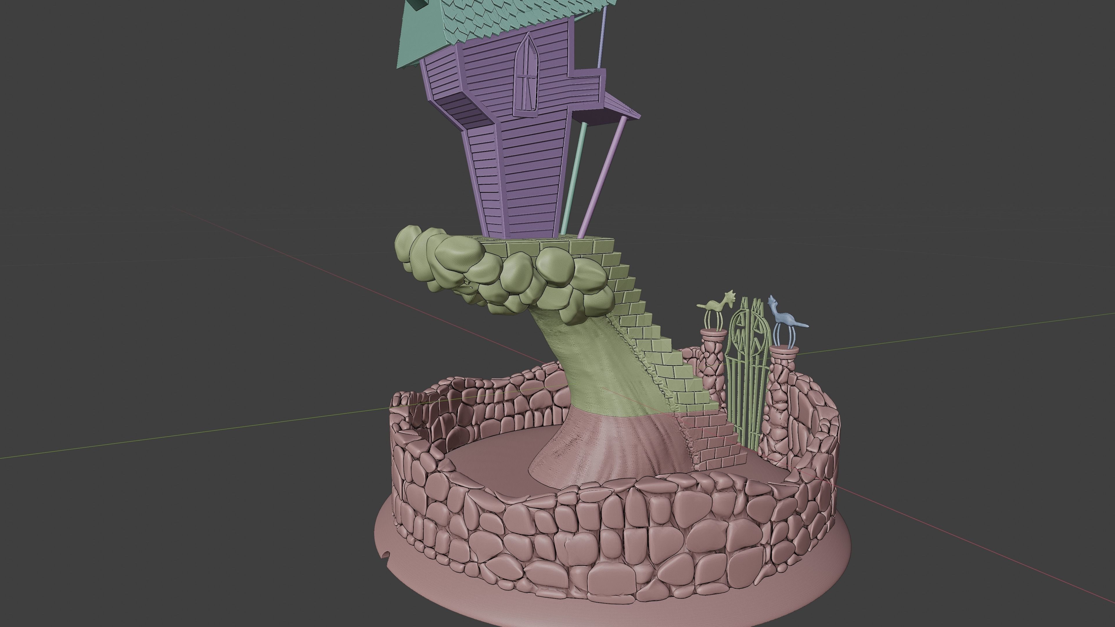 Jacks House - Halloween Town Project 3D print model_8