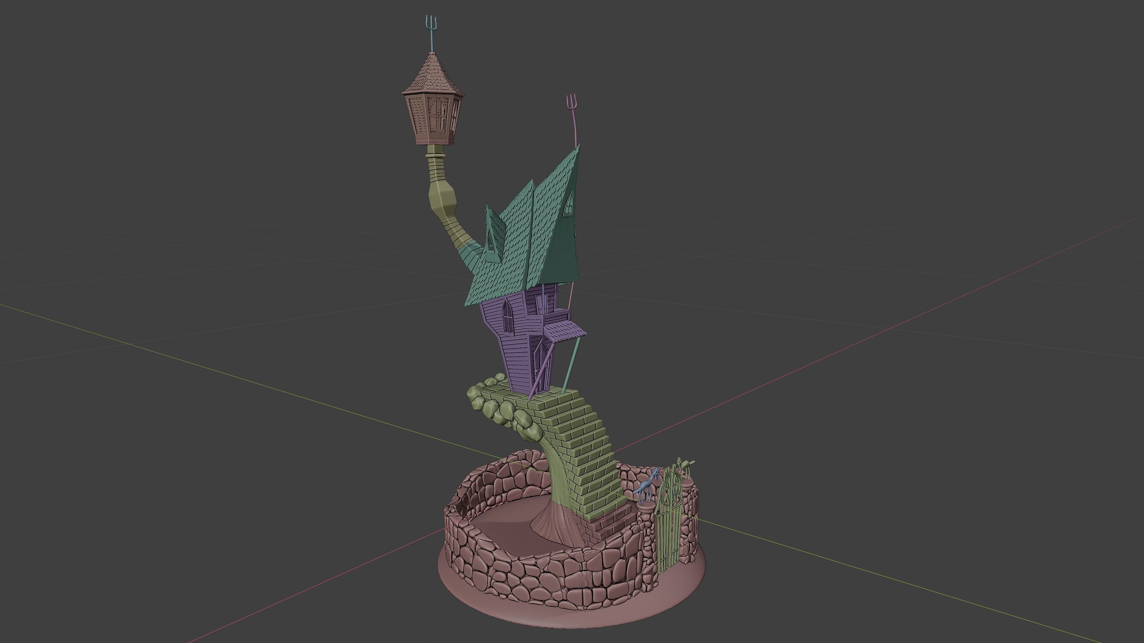 Jacks House - Halloween Town Project 3D print model_5