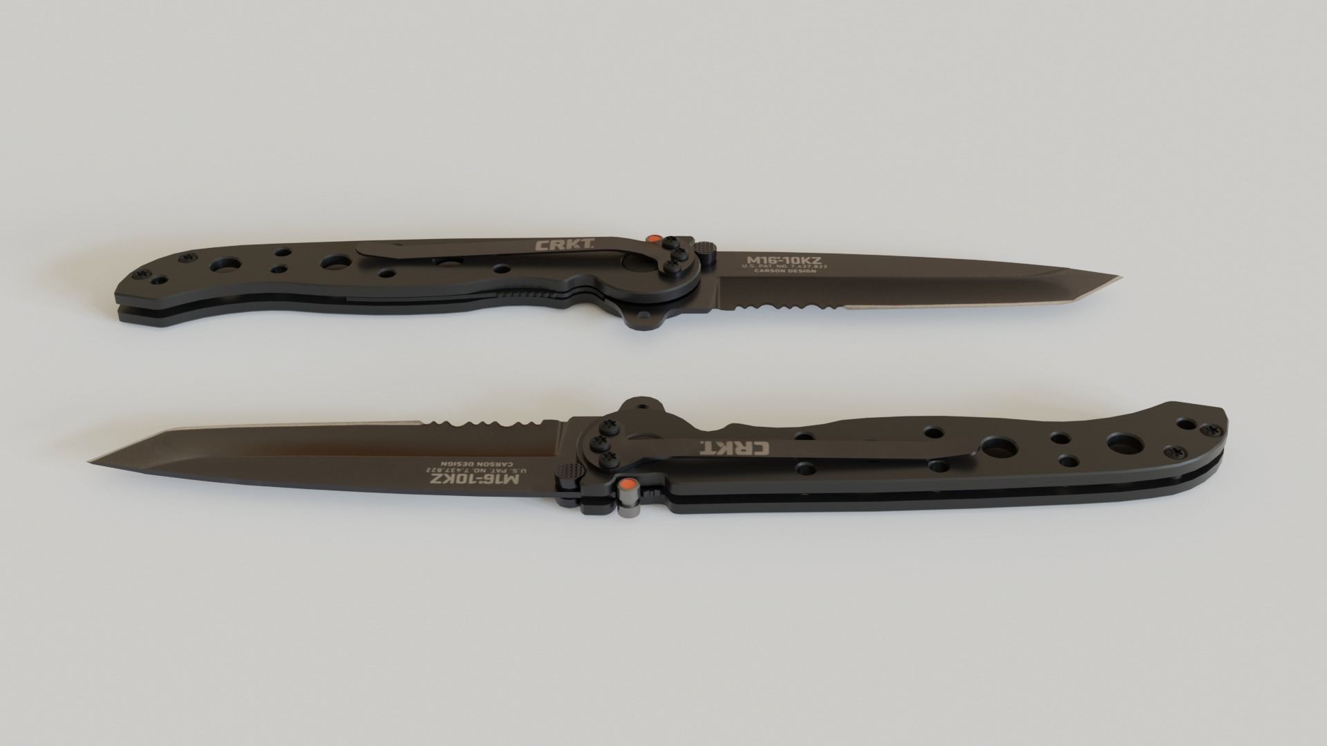 Military Folding Knife 01 3D model_8