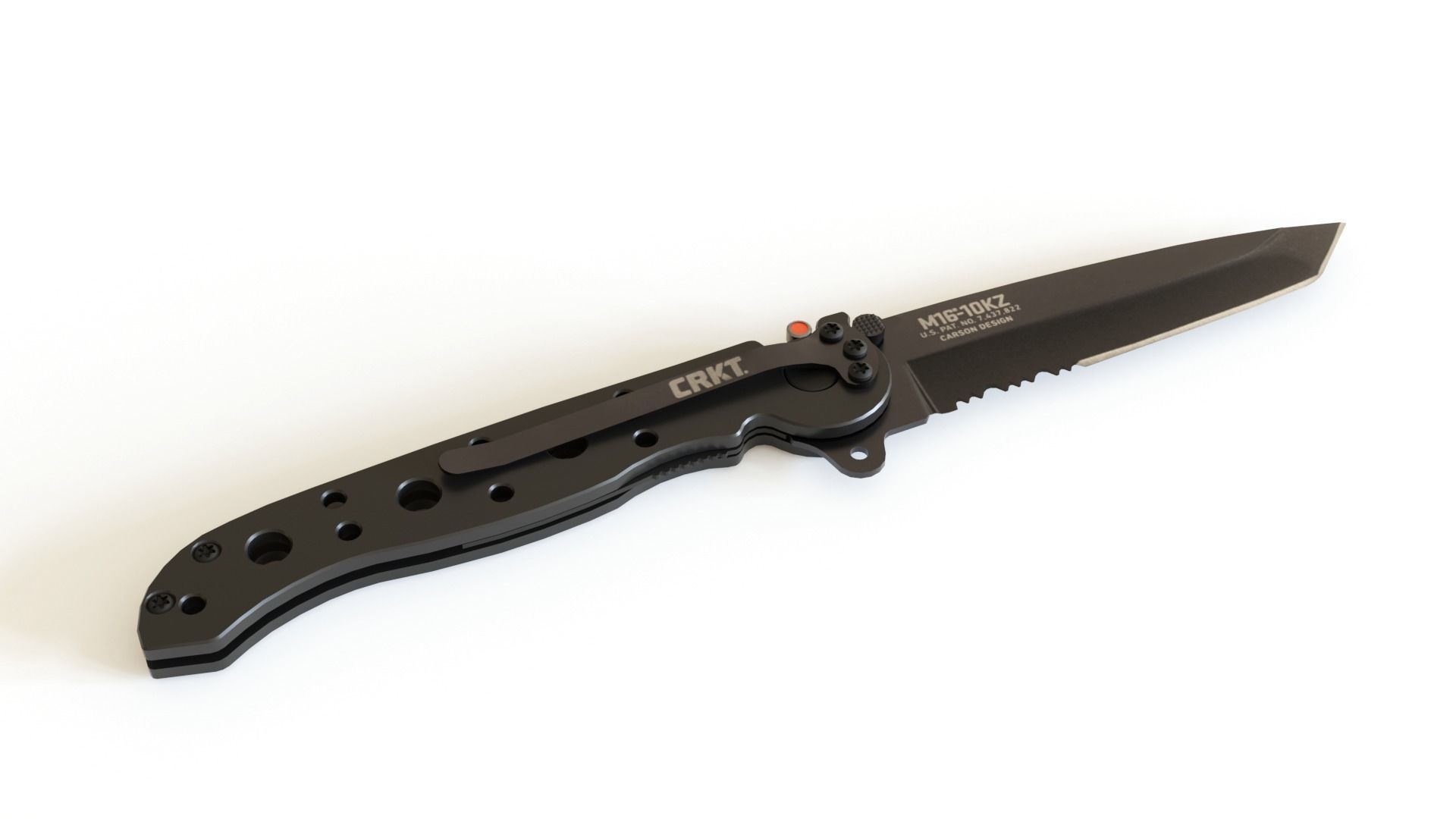 Military Folding Knife 01 3D model_1