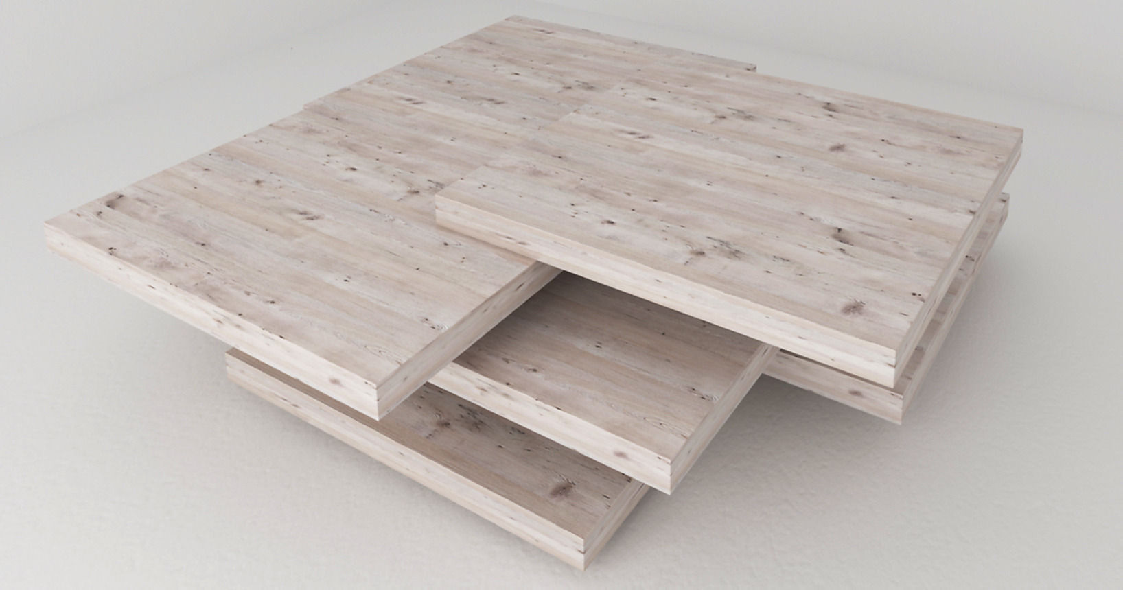 Modern club table 3D model_1