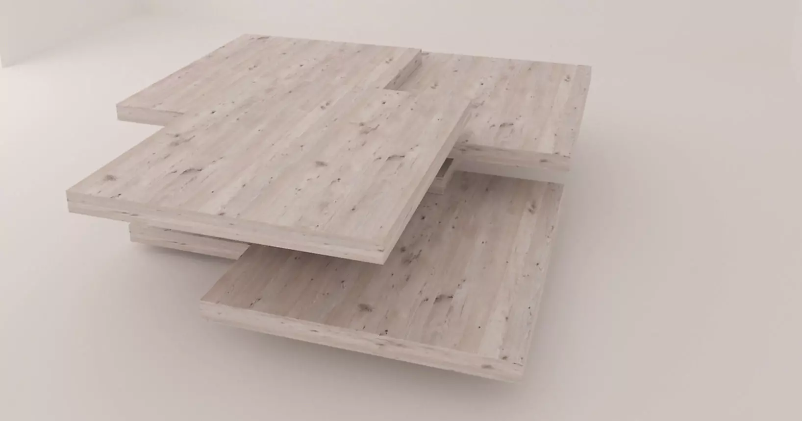 Modern club table 3D model_0