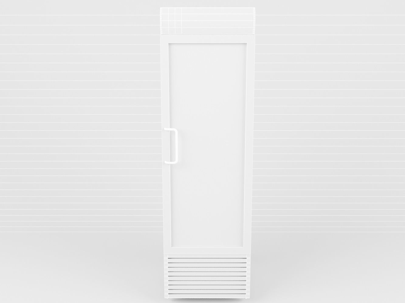 market refrigerator 3D model_4