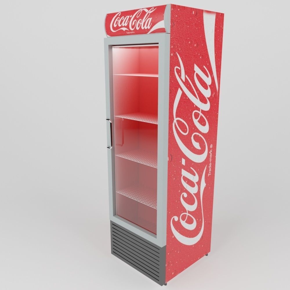 market refrigerator 3D model_1