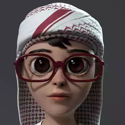 Stylized Arab Boy For Production