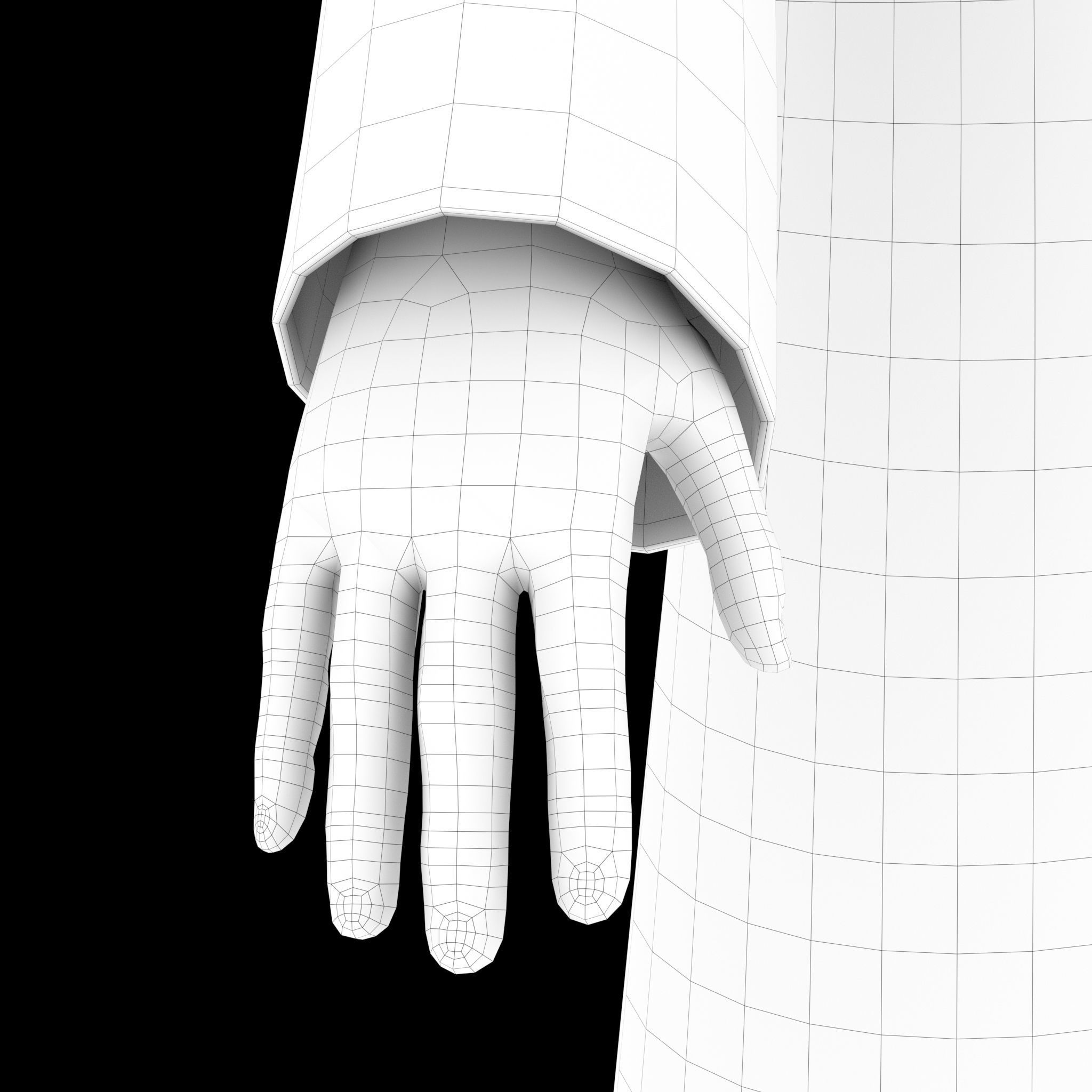 Stylized Arab Boy For Production Low-poly 3D model_10