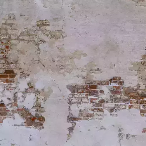 Brick wall with plaster