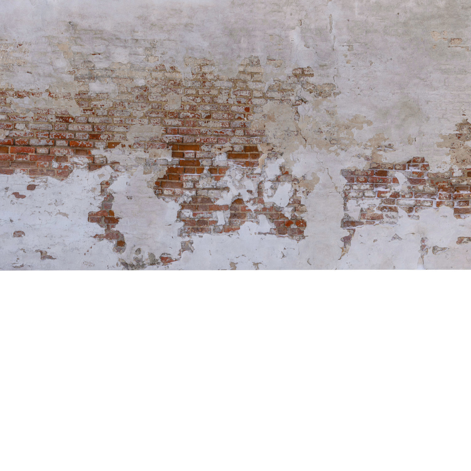 Brick wall with plaster Low-poly 3D model_2