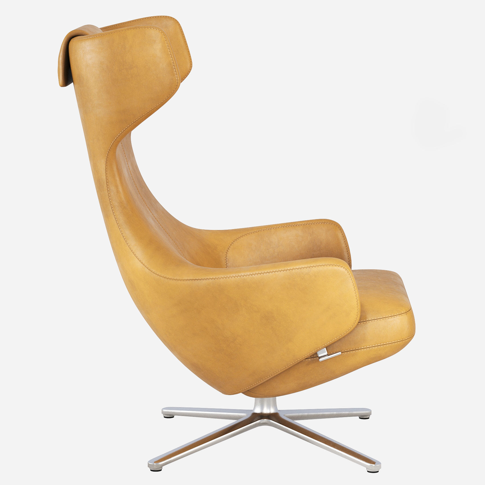 Grand repos Antonio Citterio Vitra and Ottoman 3D model_1