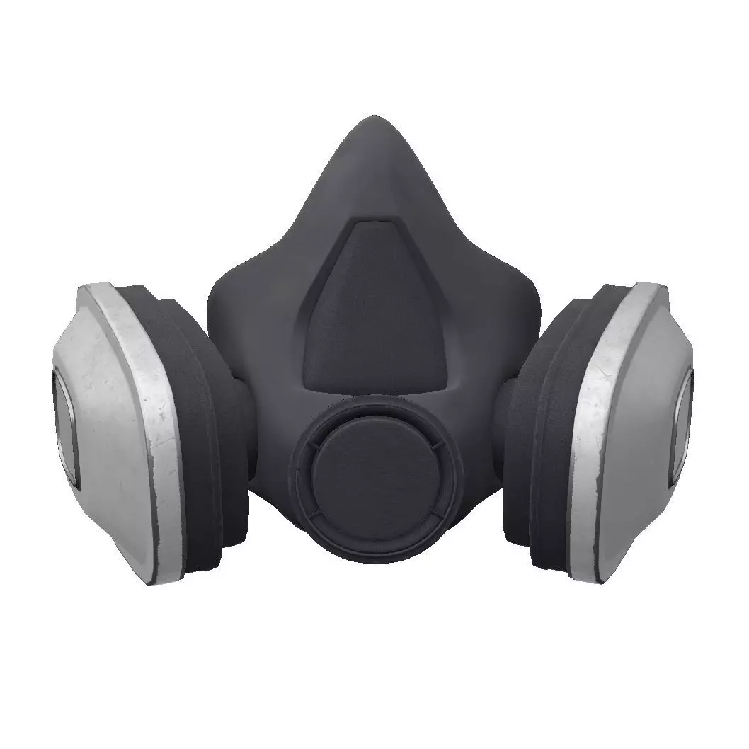 Respirator Mask Game ready Low-poly 3D model_0
