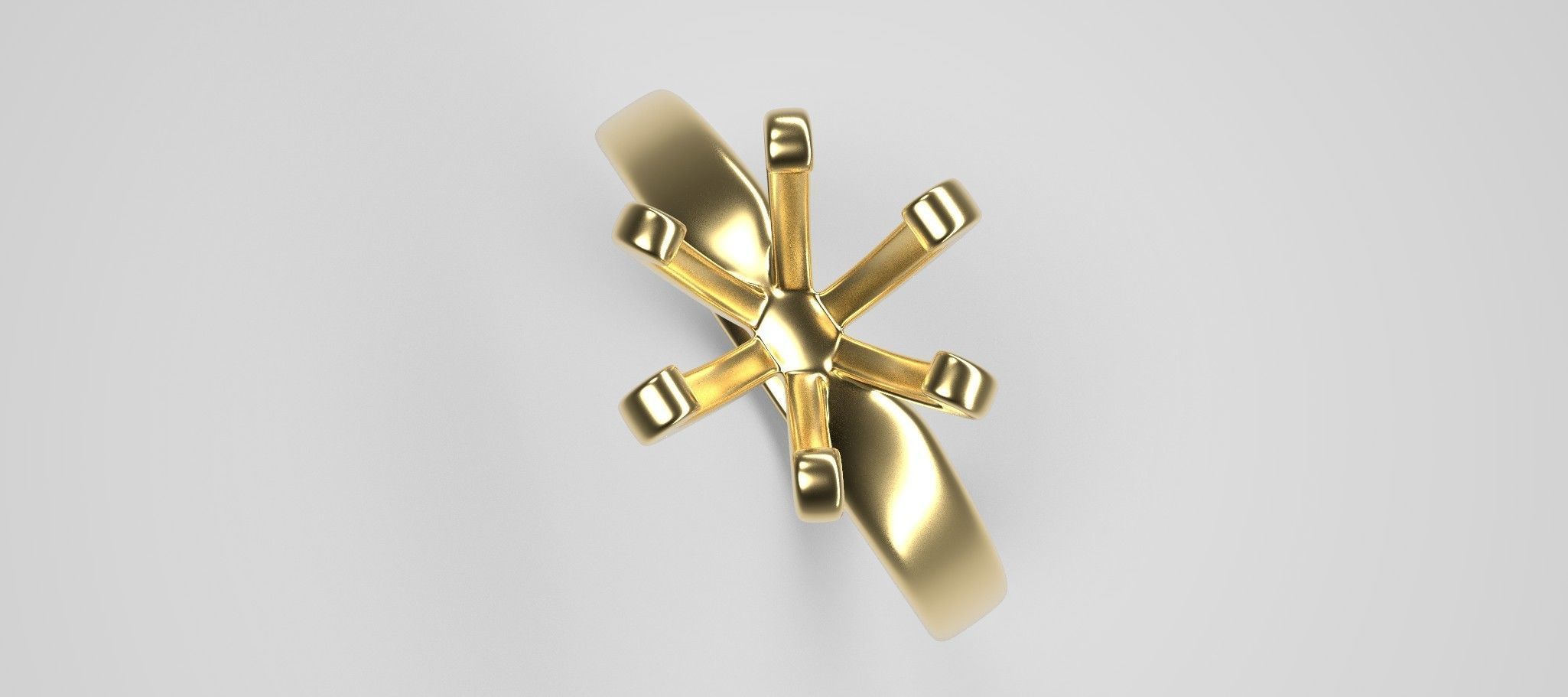 Diamond ring printable model 3d 3D print model_7