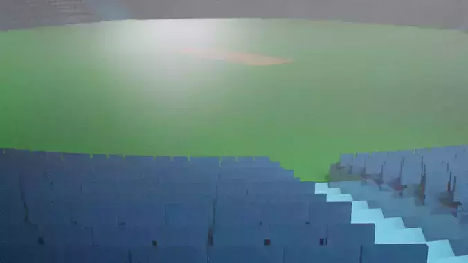 cricket stadium 3D model