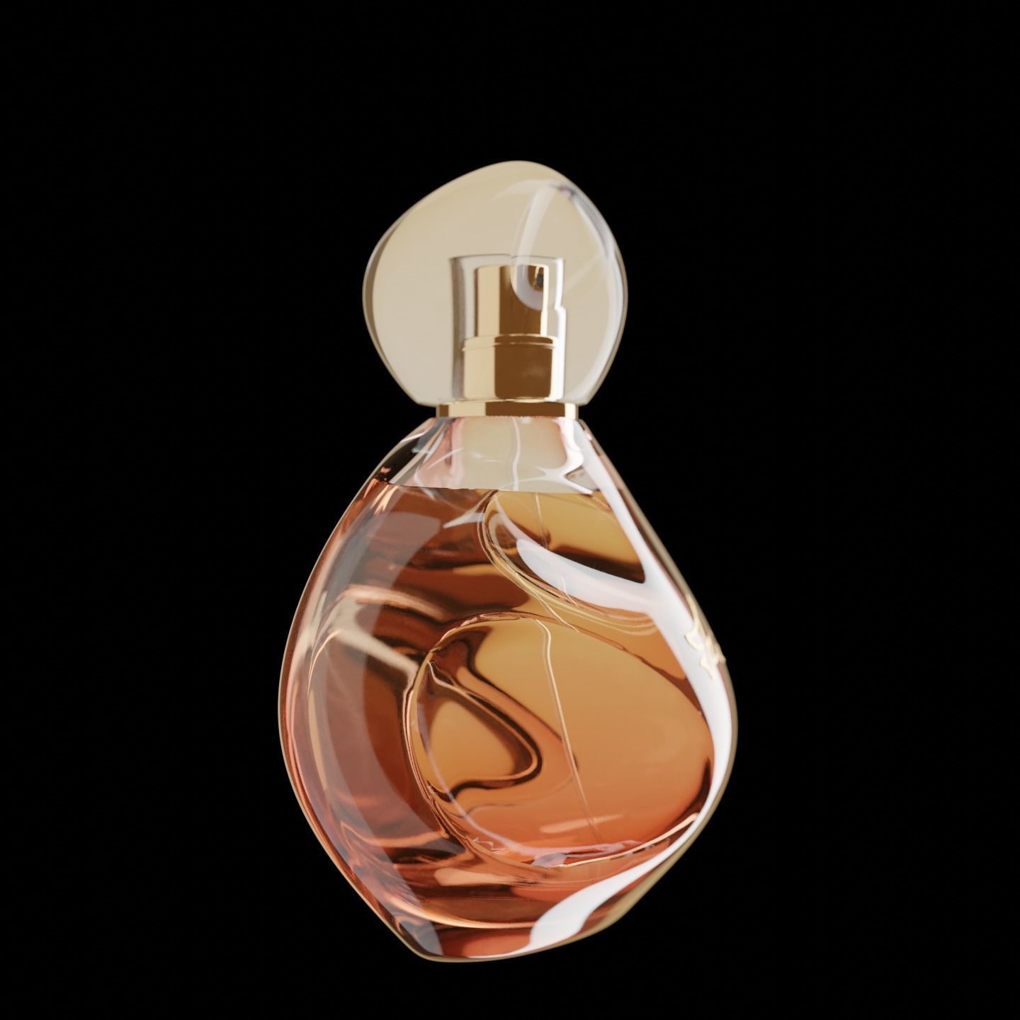 Izia sisley bottle pefume 3d model for Blender 3D model_2