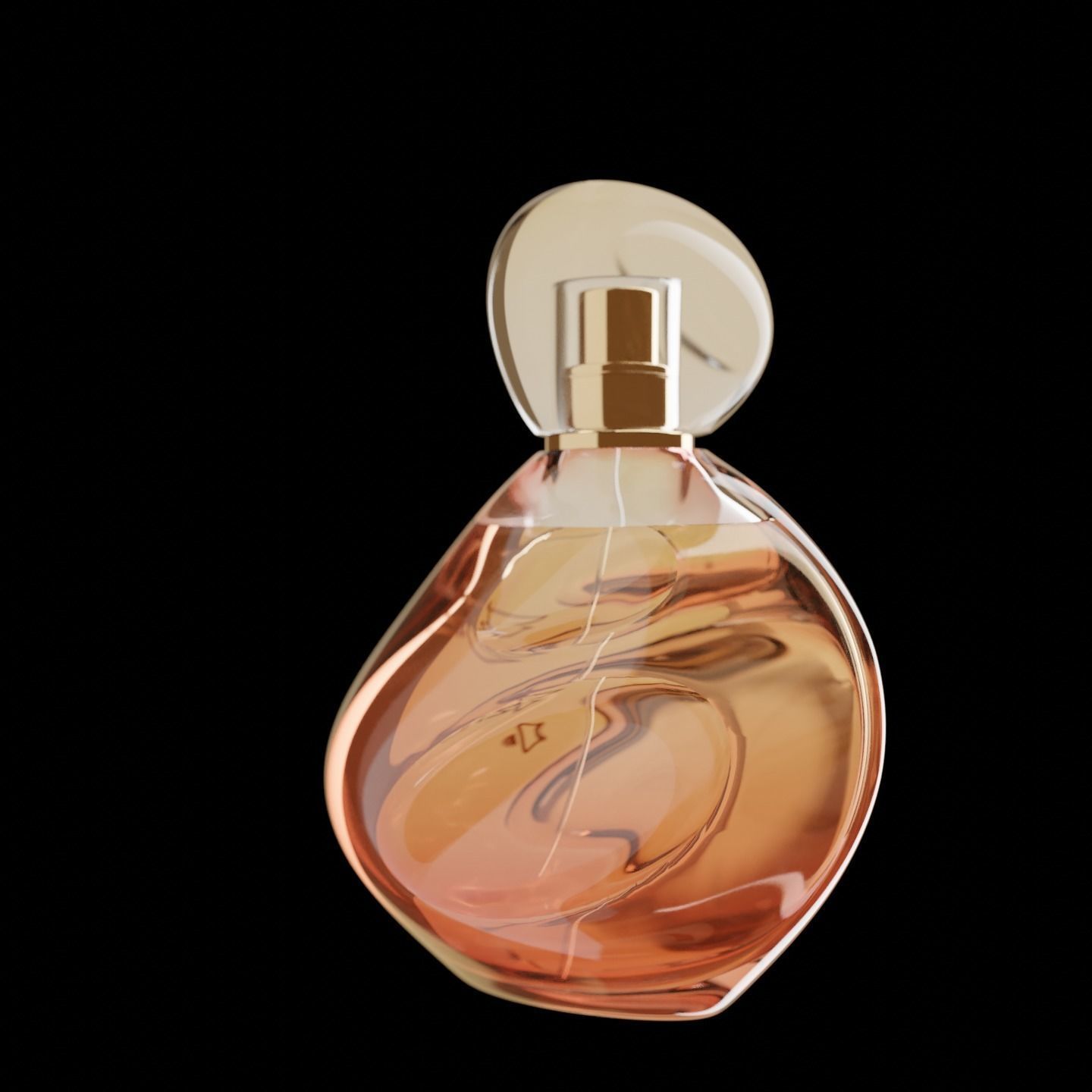 Izia sisley bottle pefume 3d model for Blender 3D model_4