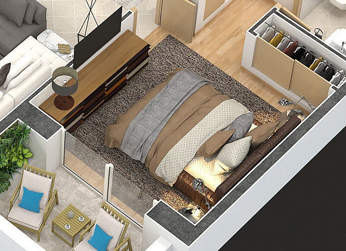 detailed floor plan 2020 3D model_8