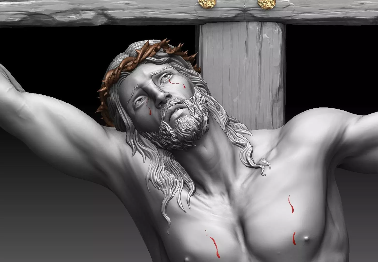 Crucifixion of Jesus 3D print model