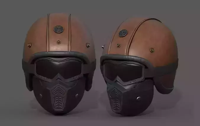 Helmet scifi military combat 3d futuristic  Low-poly 3D model