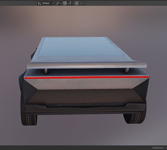 Car - draft Low-poly 3D model