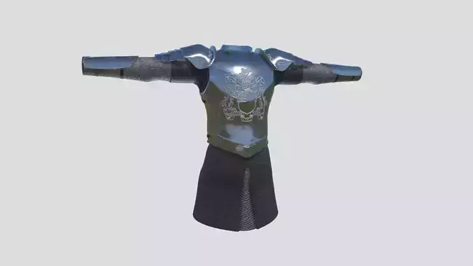 Medieval Armour Low-poly 3D model