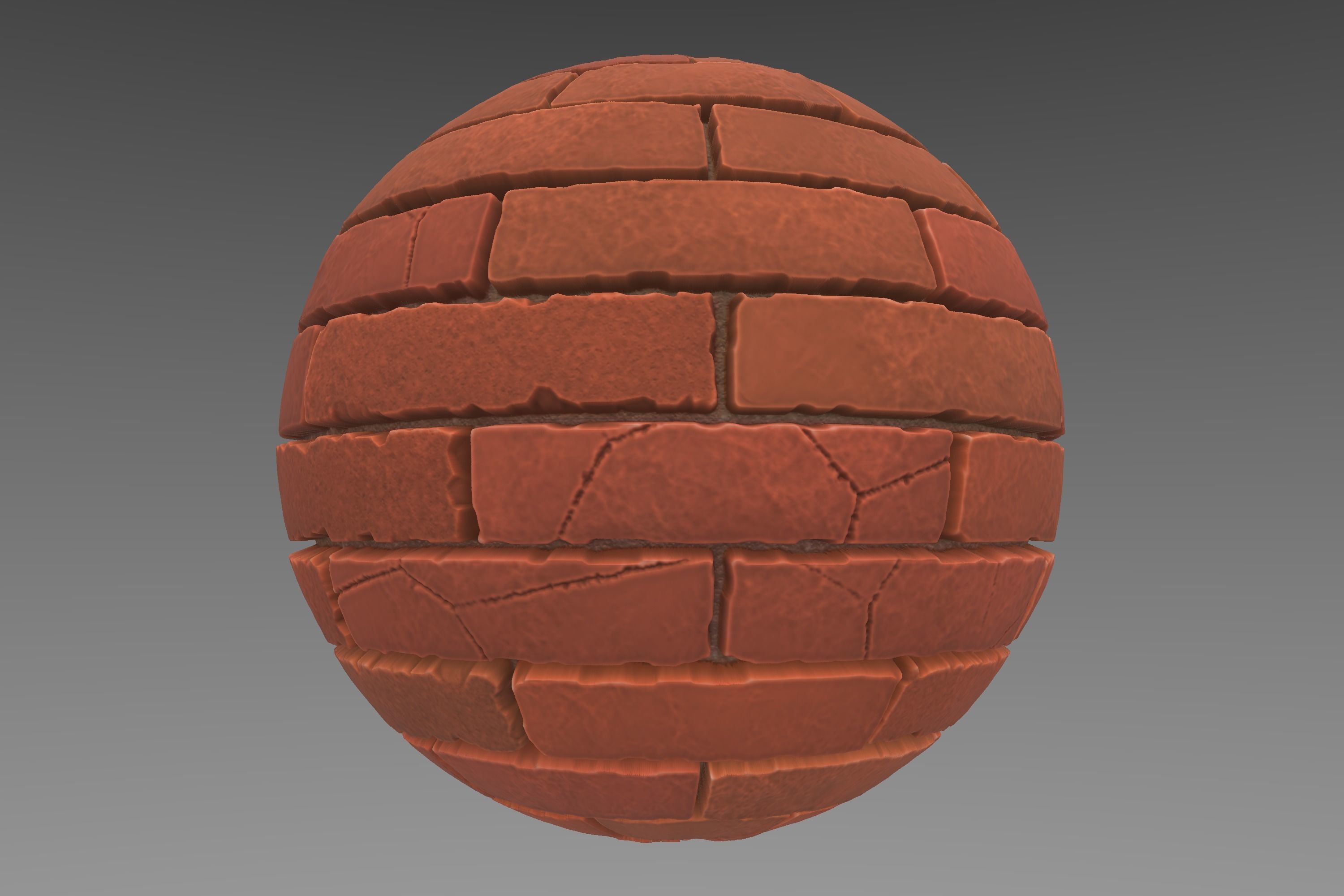 Brick - Stylised PBR Texture - Material 3D model_3