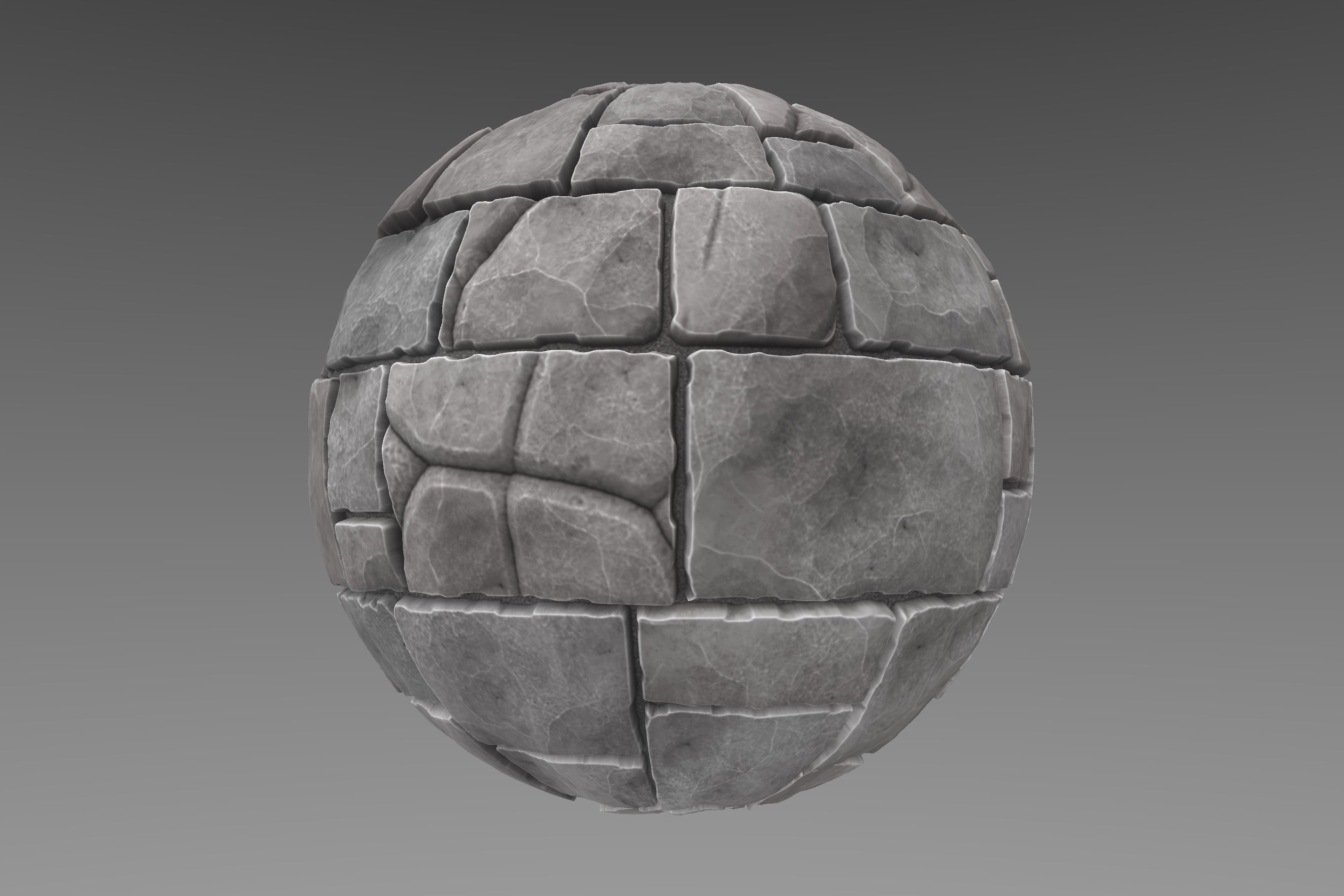 Brick - Stylised PBR Texture - Material 3D model_5