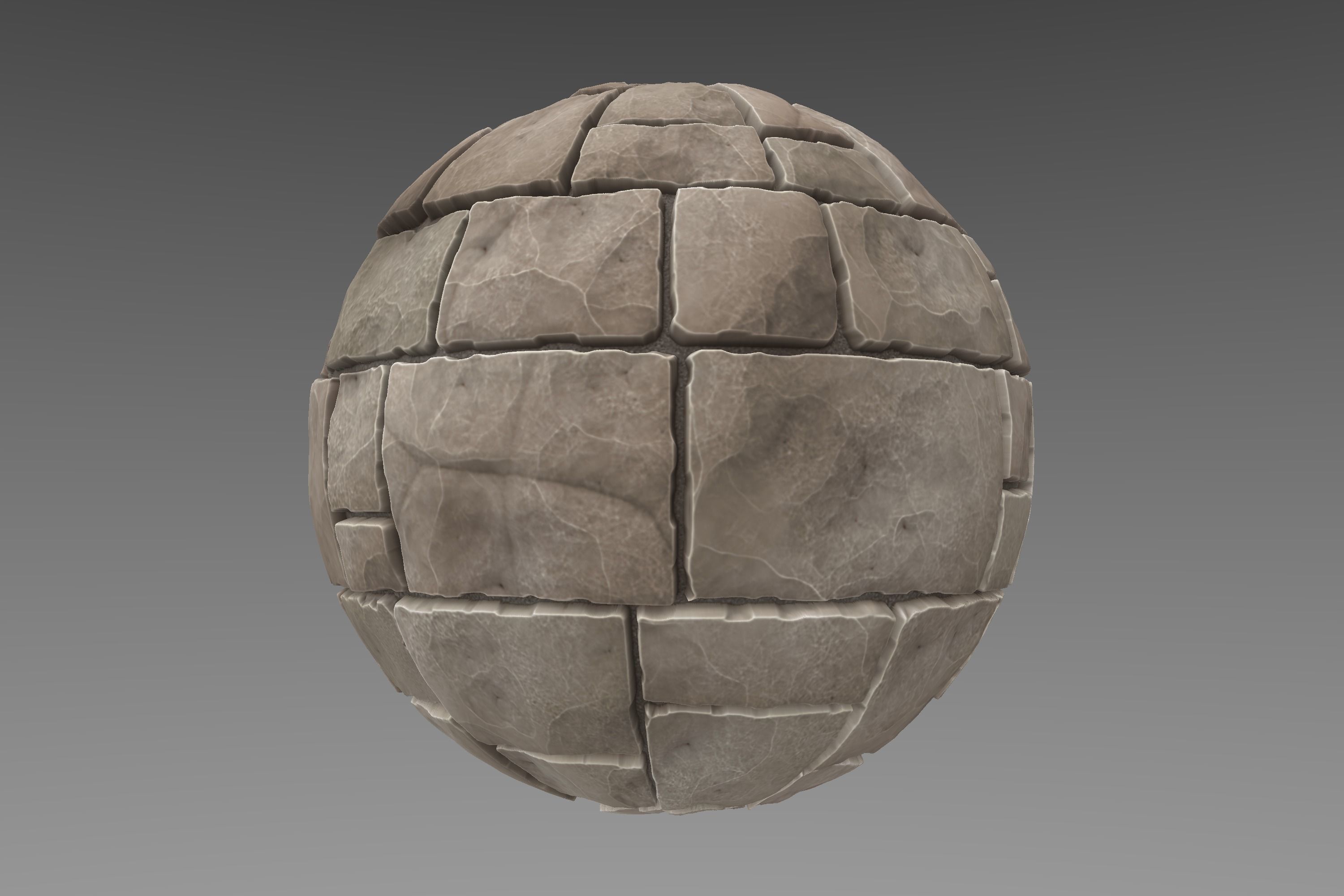 Brick - Stylised PBR Texture - Material 3D model_12