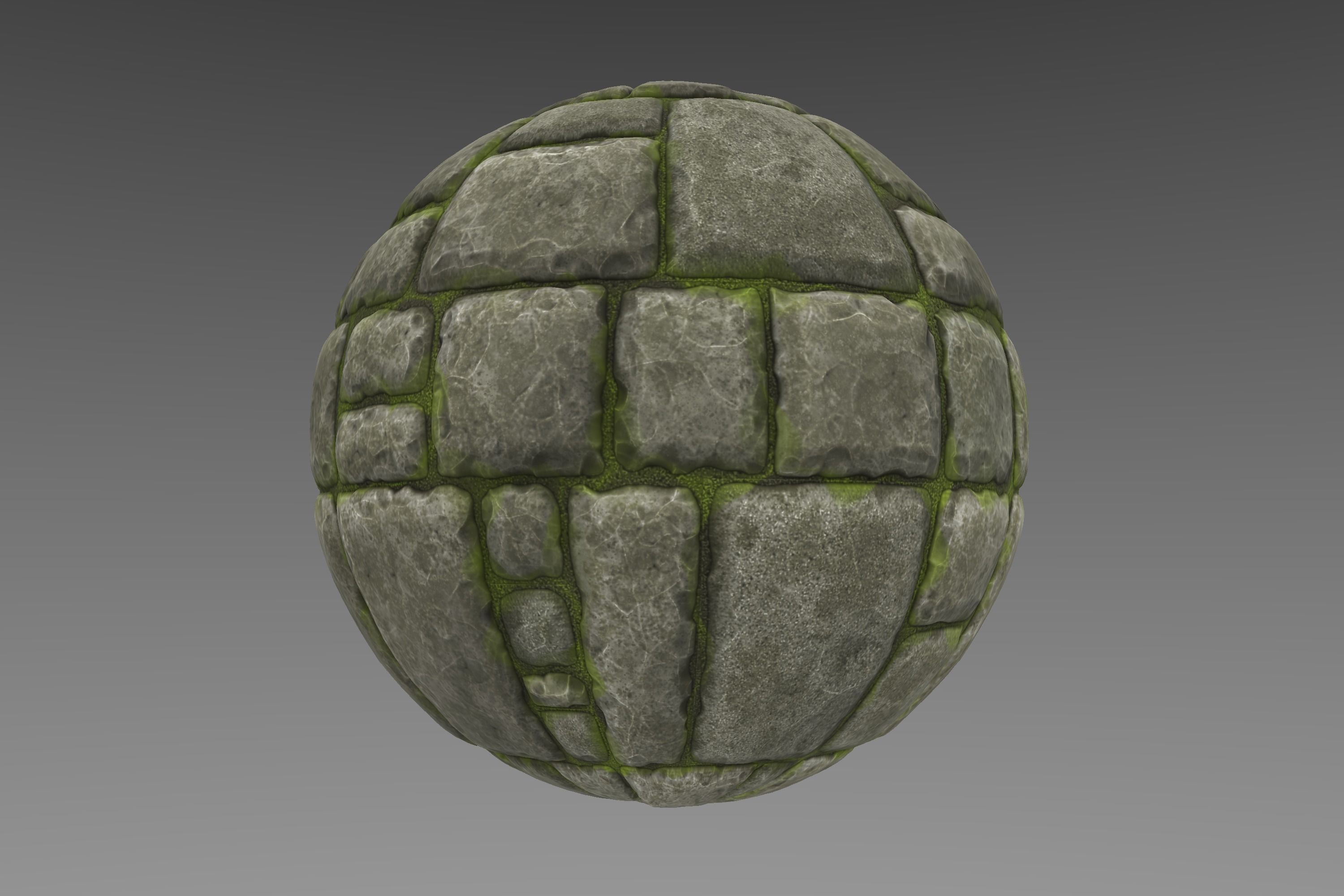 Brick - Stylised PBR Texture - Material 3D model_6