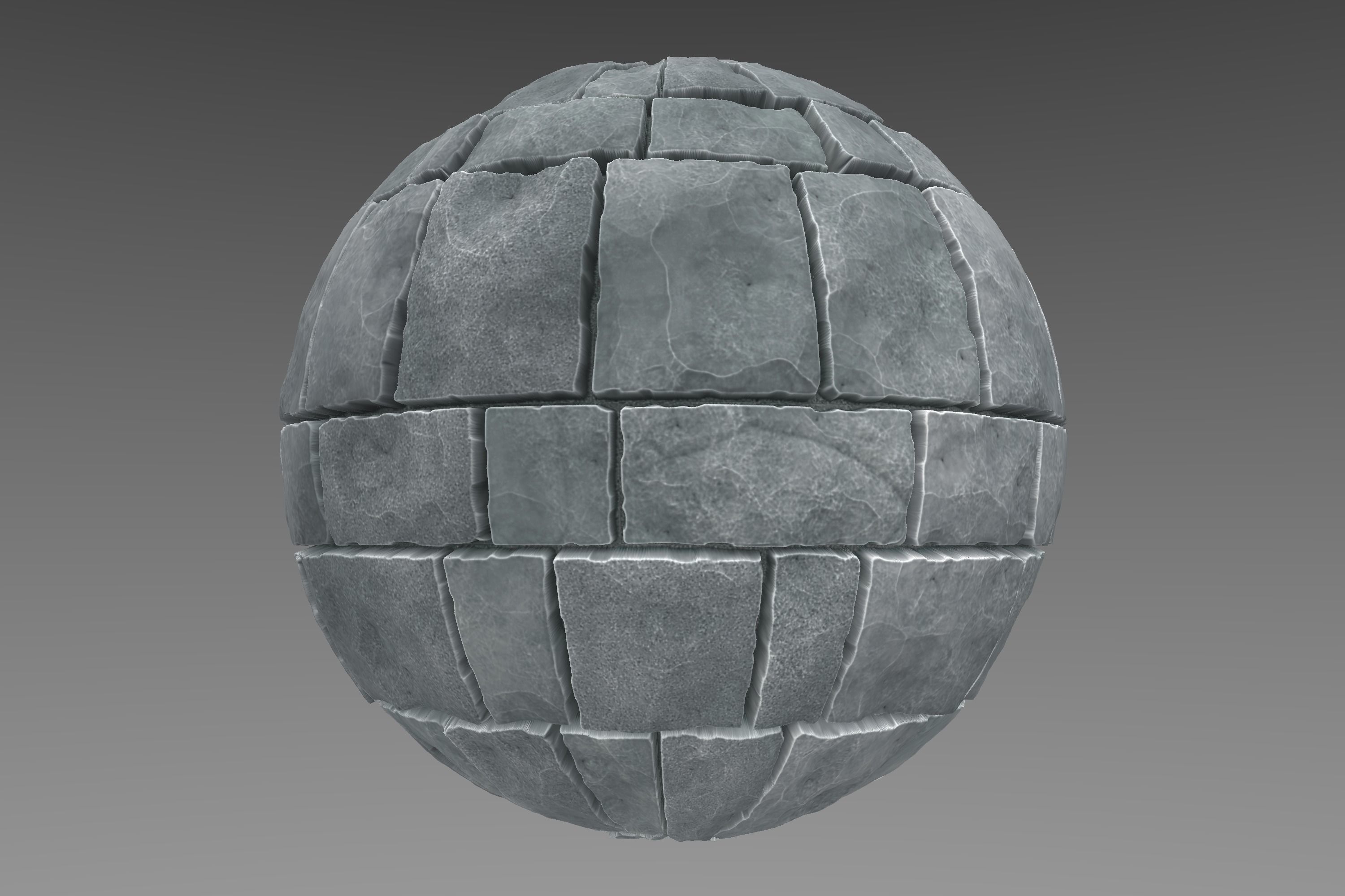Brick - Stylised PBR Texture - Material 3D model_11