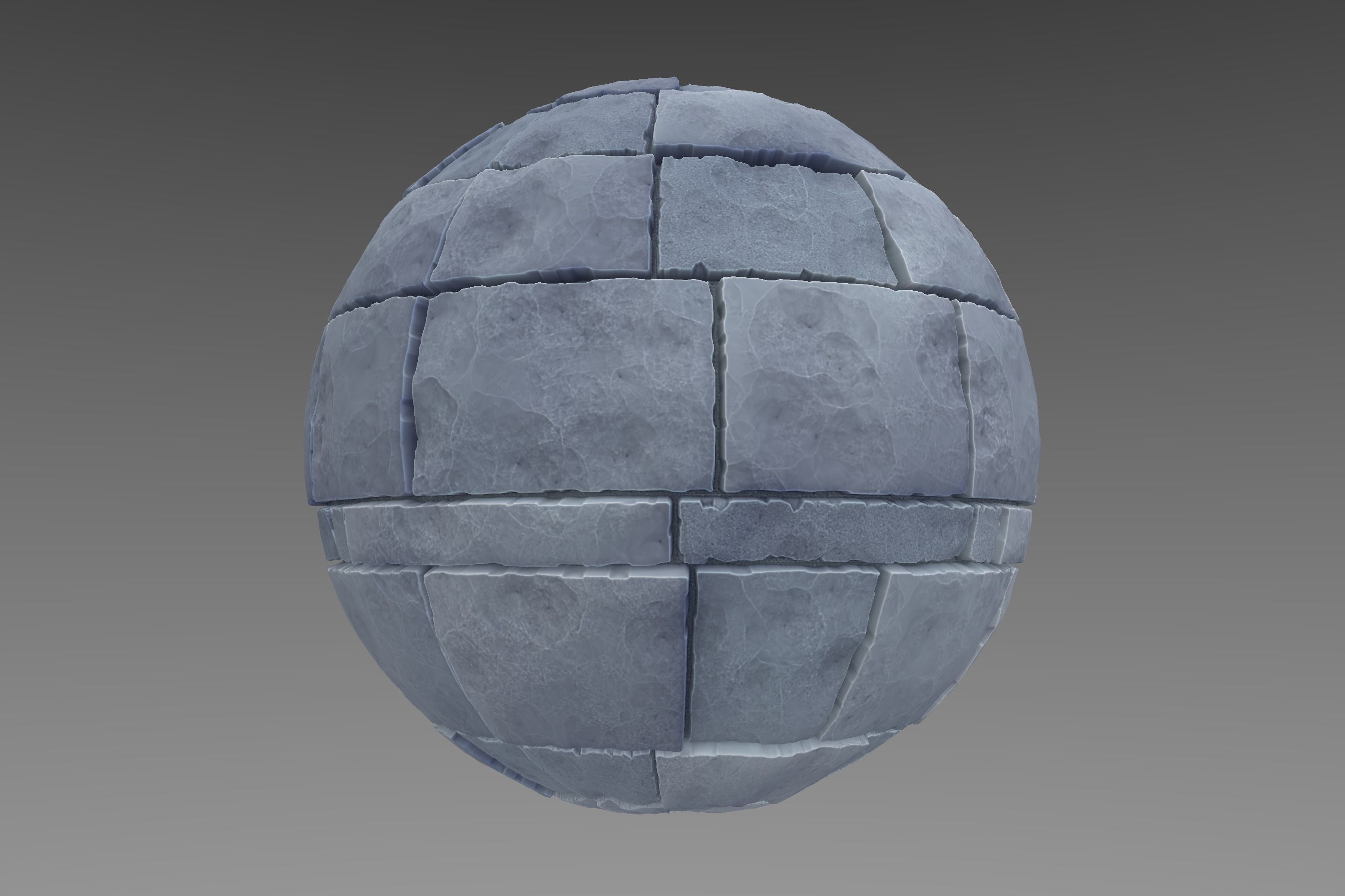 Brick - Stylised PBR Texture - Material 3D model_13