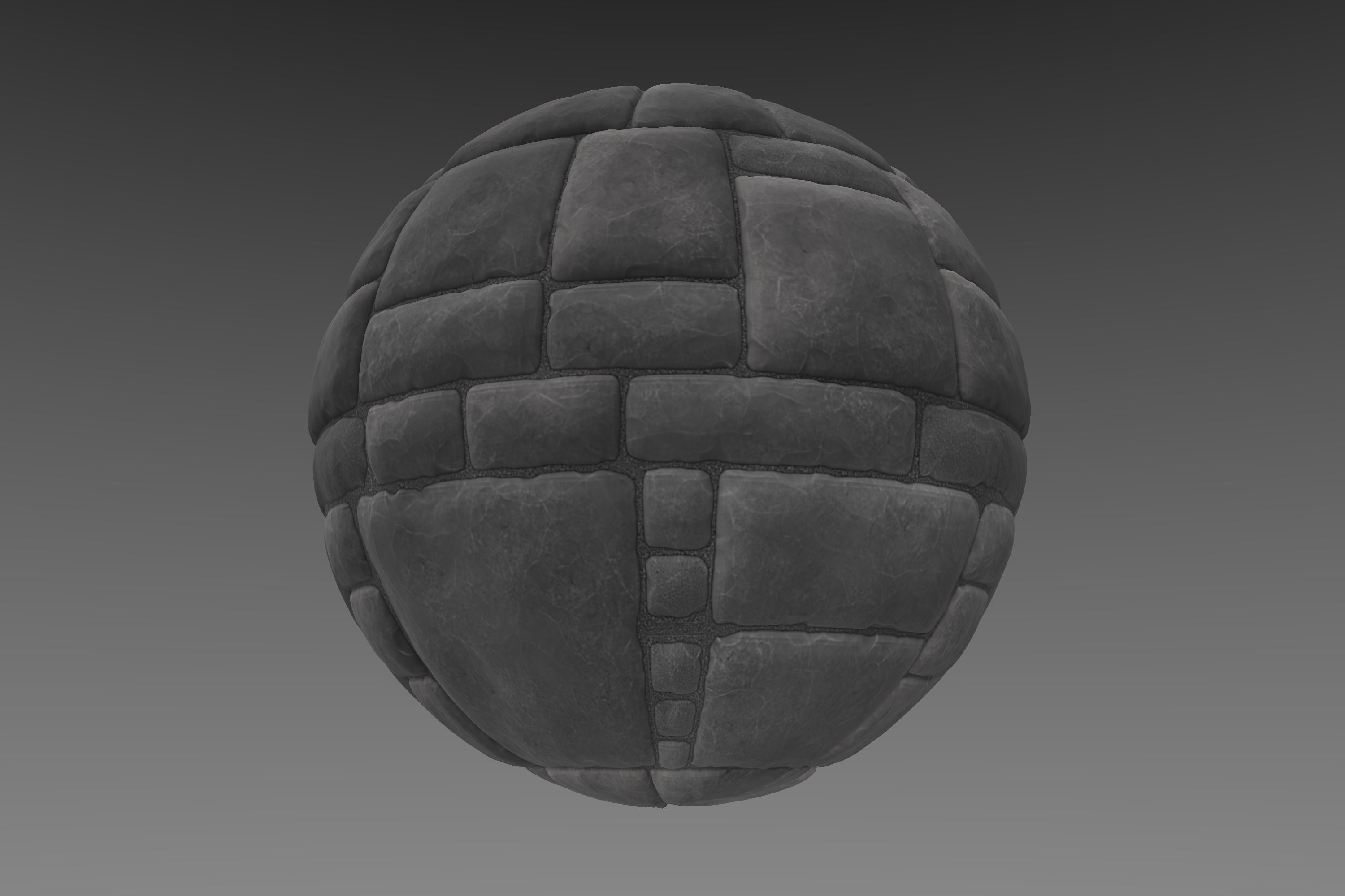Brick - Stylised PBR Texture - Material 3D model_1