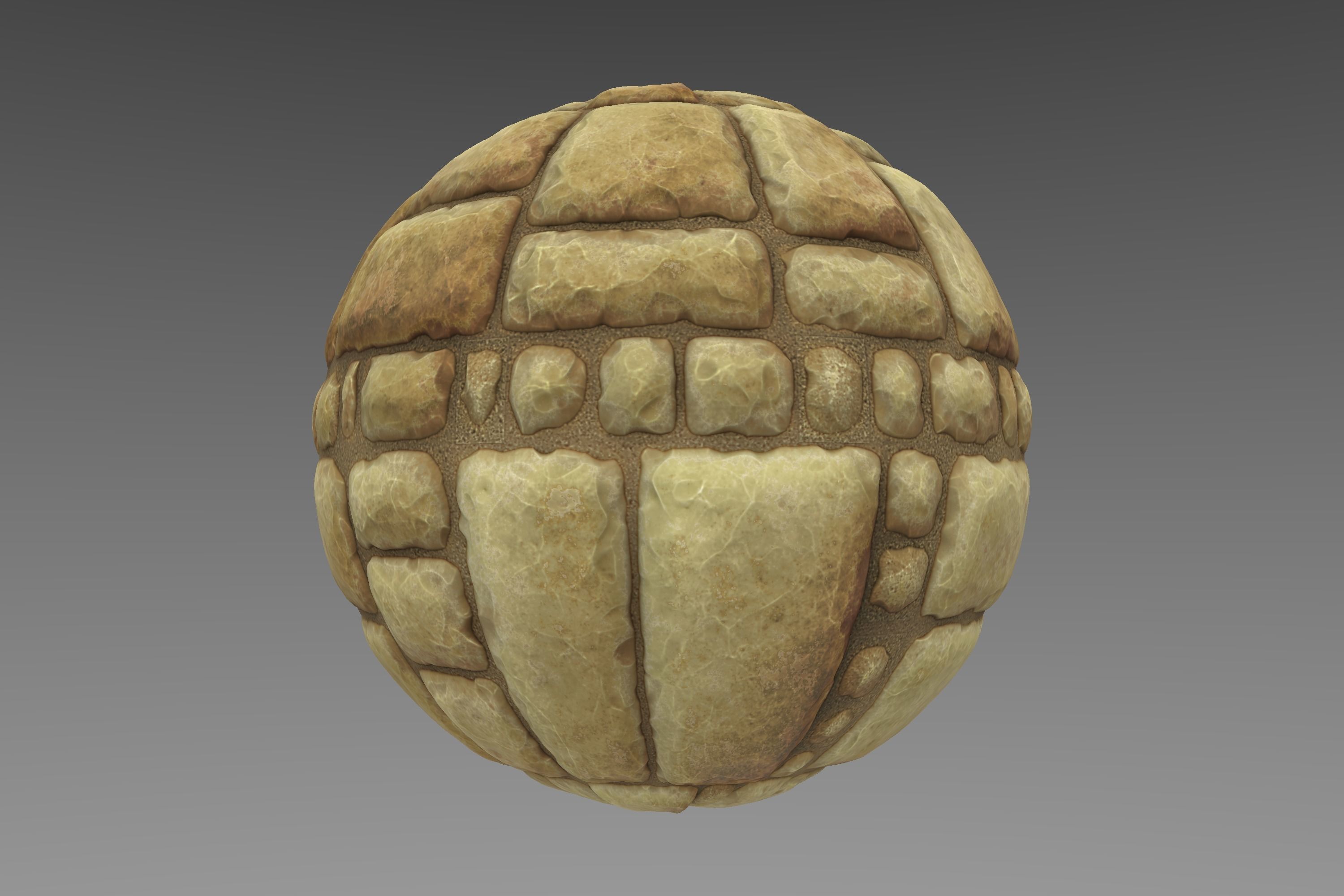 Brick - Stylised PBR Texture - Material 3D model_15