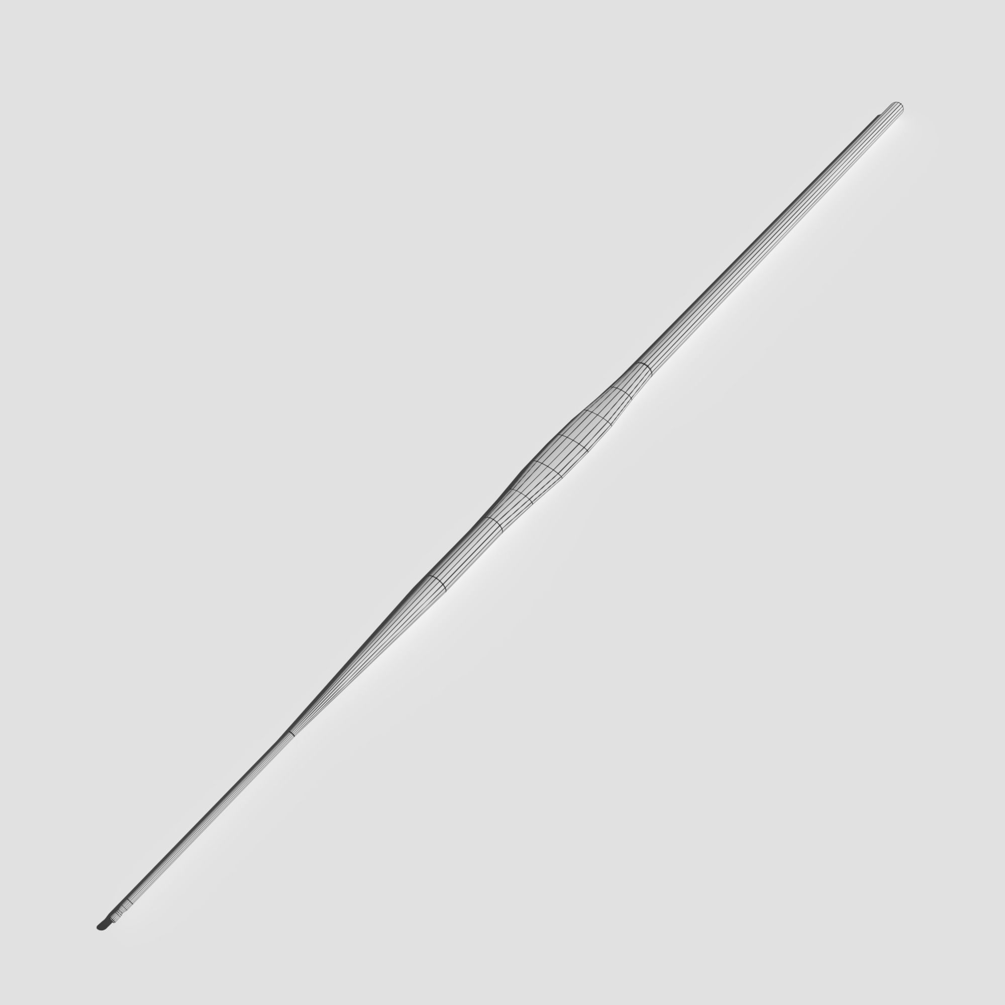 Crochet Hook Low-poly 3D model_12