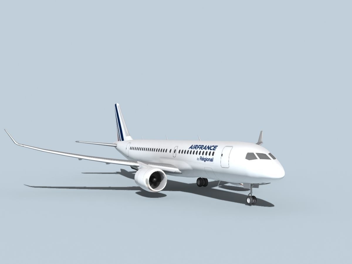 Bombardier CS100 Air France Regional 3D model_2