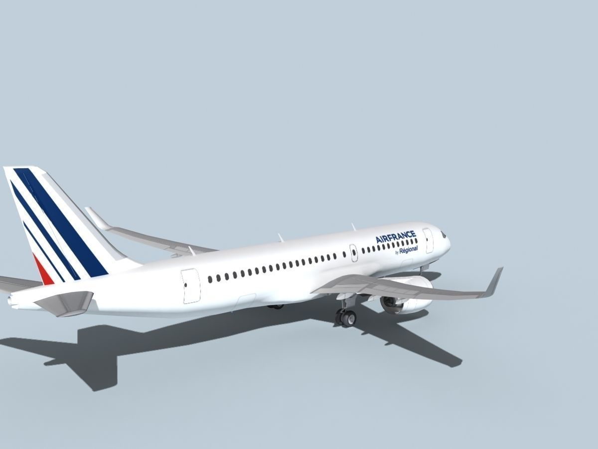 Bombardier CS100 Air France Regional 3D model_5