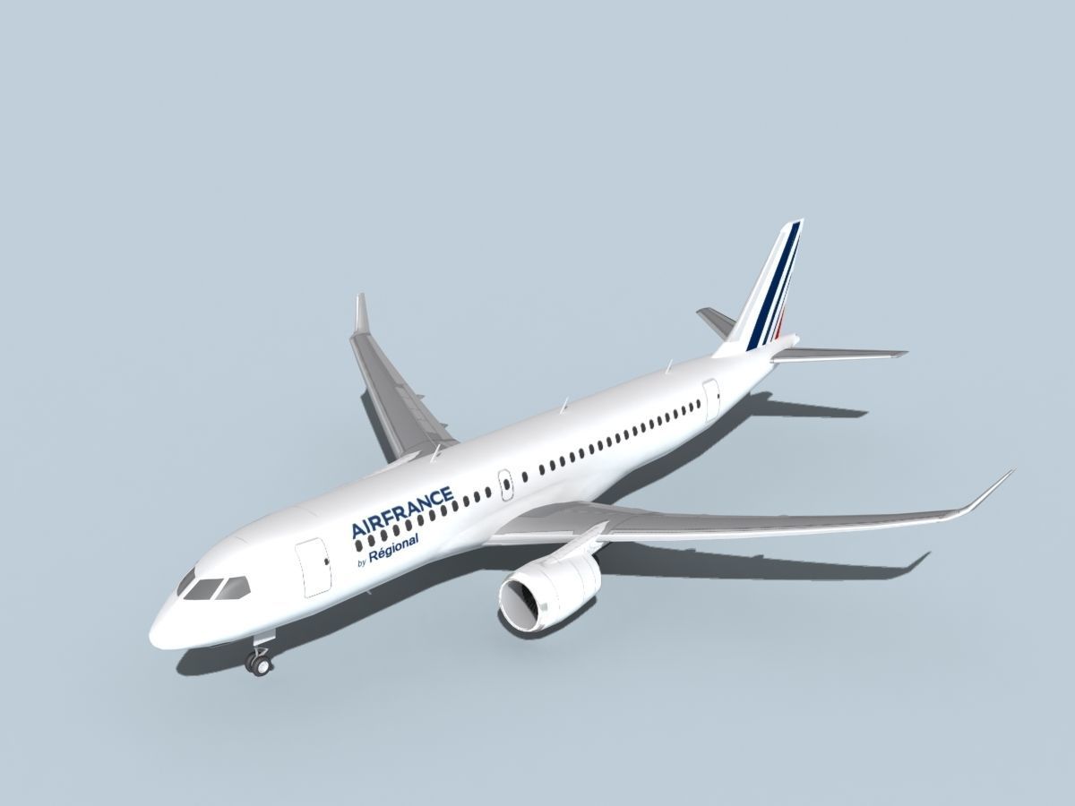 Bombardier CS100 Air France Regional 3D model_10