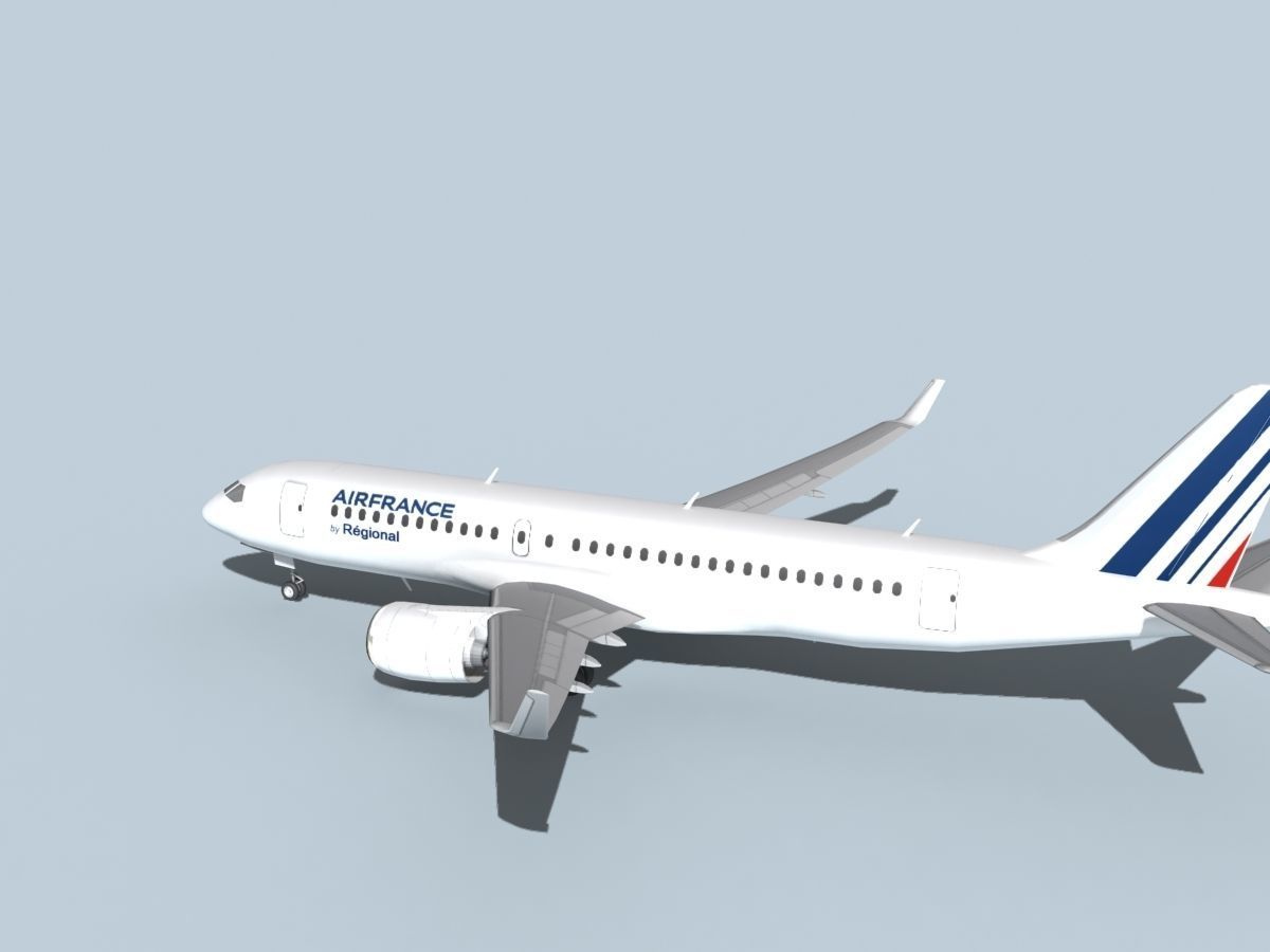 Bombardier CS100 Air France Regional 3D model_8