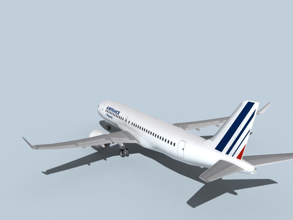 Bombardier CS100 Air France Regional 3D model_7