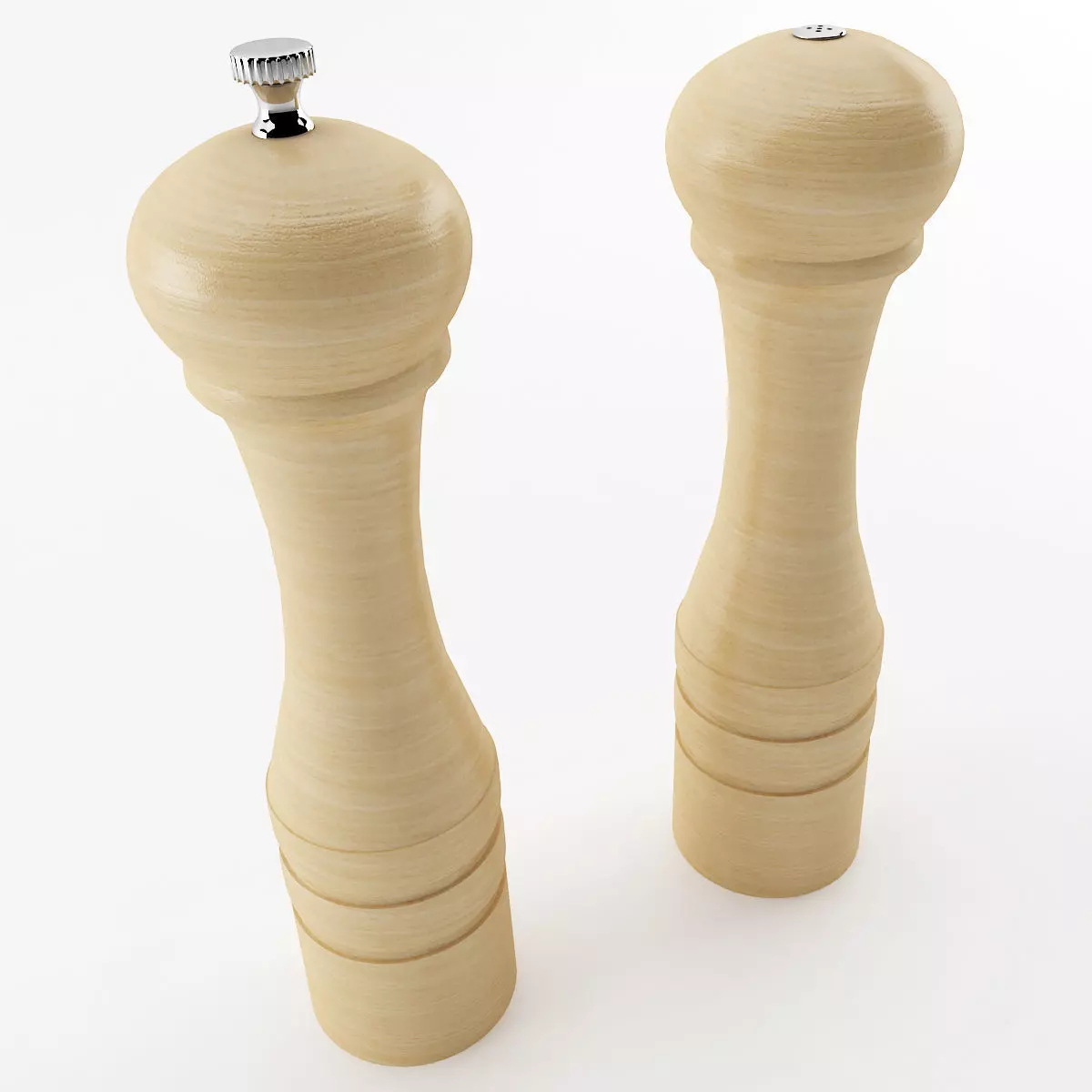 Salt Shaker and Pepper Mill 3D model_0