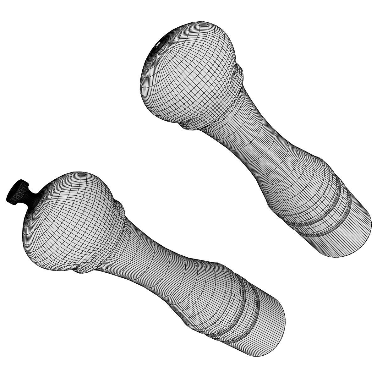 Salt Shaker and Pepper Mill 3D model_6
