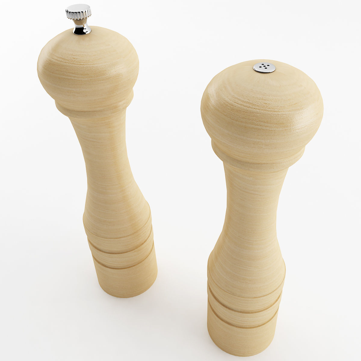Salt Shaker and Pepper Mill 3D model_1