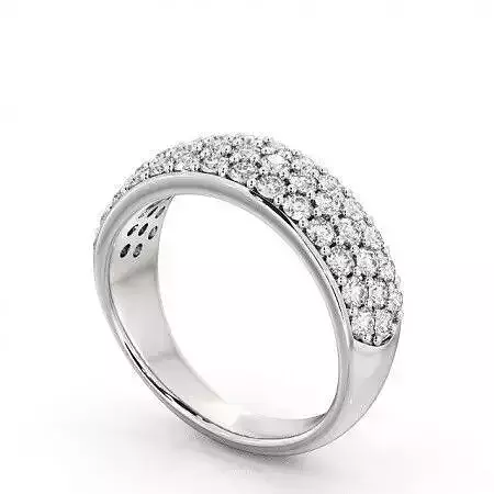 stl file pave diamond eternity ring gold - belgravia