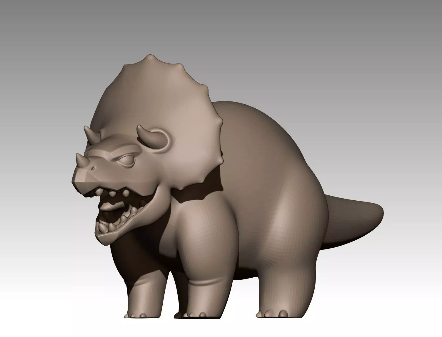 Adult Triceratops 3D print model_0