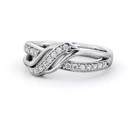 stl file elegant diamond ring gold